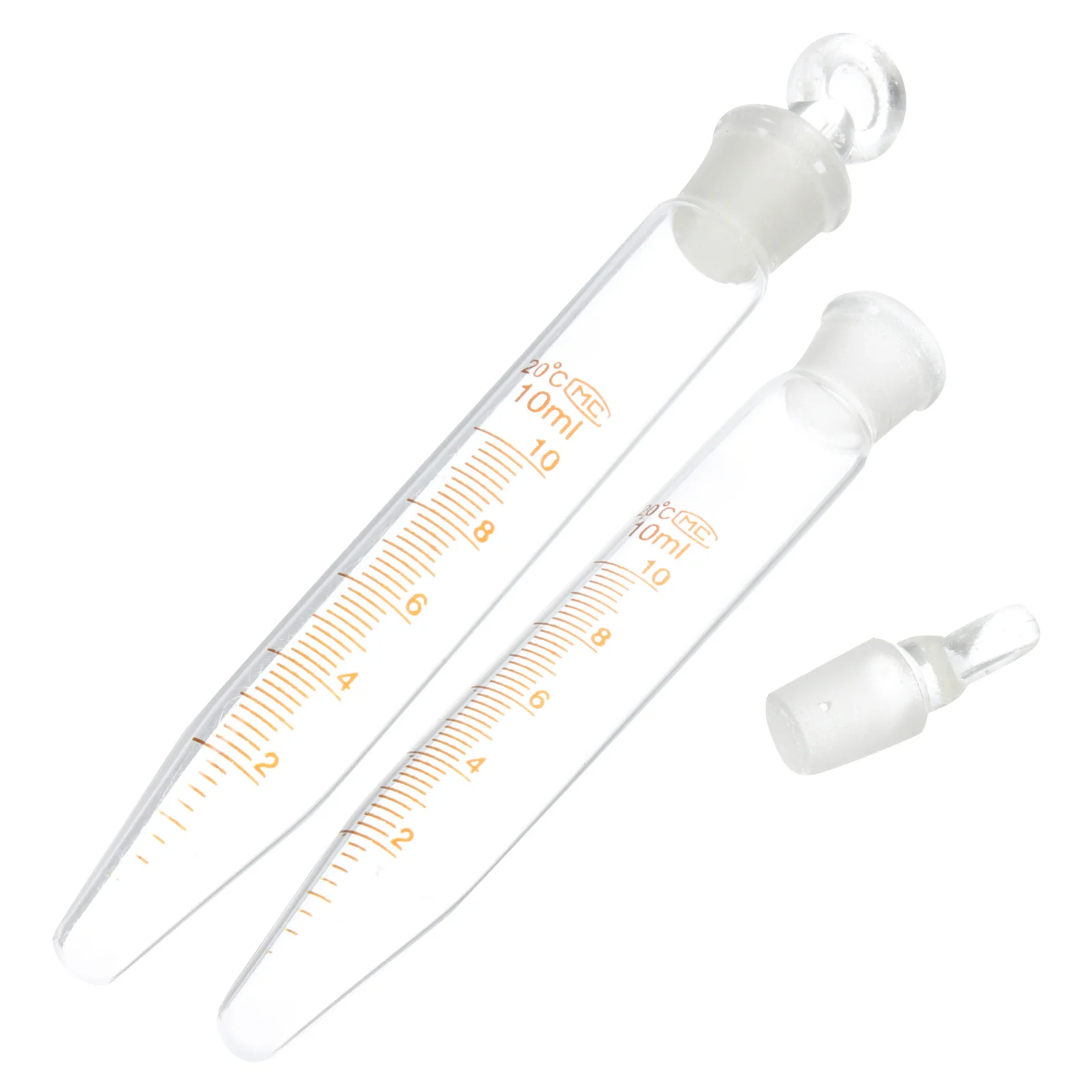 

2Pcs 10ml Glass Tubes Lids Laboratory Test Tubes Scientific Experiment Accurate Scale Transparent Reliable Seal