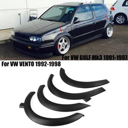 For VW GOLF Mk3 1991-1997 / VW VENTO 1992-1998 Euro Version 4pcs Wheel Eyebrows Fender Flares Wheel Arch Molding Trim Spoiler