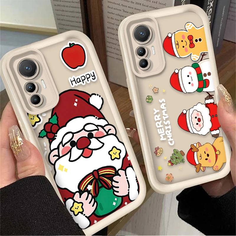 Miękkie etui Cute Father Christmas dla Xiaomi Mi 13T 12T 11T 13 12 11 Lite 5G NE POCO X6 X5 X4 GT X3 NFC F3 F4 F5 F6 M6 Pro 4G M5S