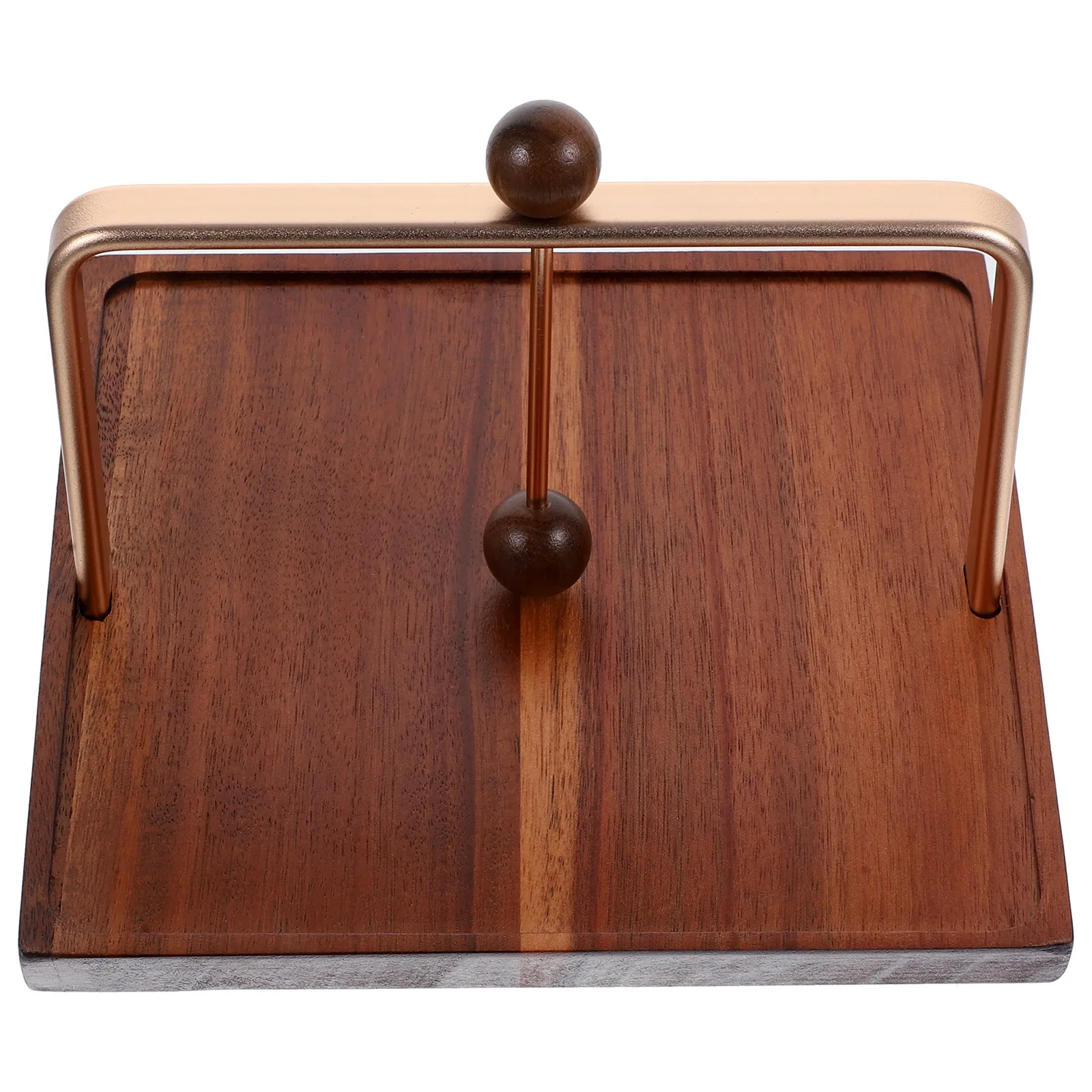 

Napkin Holder Wood Metal Paper Towel Rack Vintage Home Restaurant Large Capacity Stable Design Kitchen Bar Accessories Square