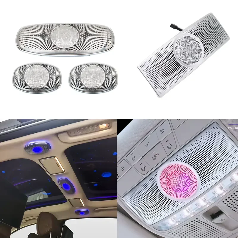 Car Roof Reading Light Top Speaker Ambient Light for A/C/E/S/GLC Class W177 W205 W213 W222