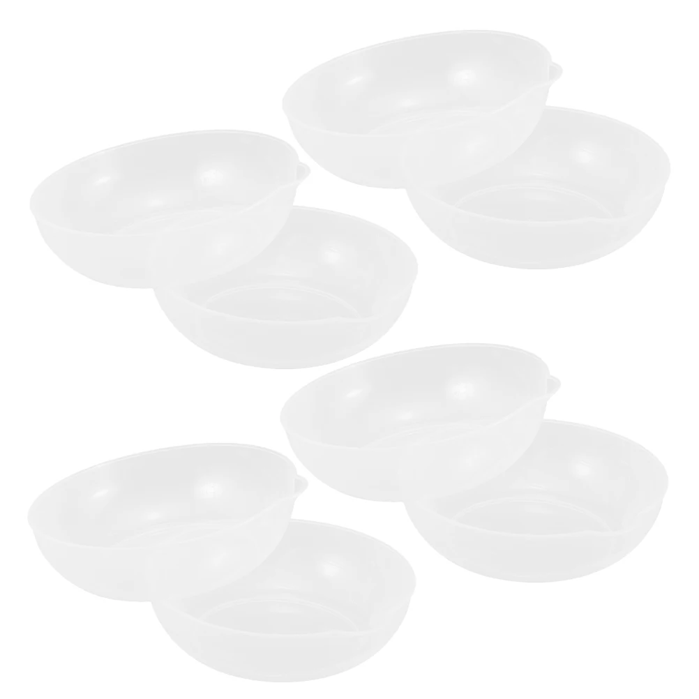 

8pcs Kitchen Tray Reusable Transparent Food Measuring Bowl 800Ml Plastic Weighing Pan Liquid Measurement Mark Efficient Pouring