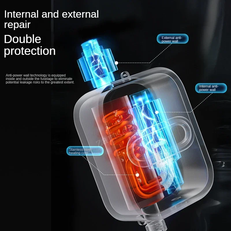 لحظة Tankless سخان الماء الساخن عن بعد لحظية التدفئة الحنفية آلة دش عرض درجة الحرارة الحمام دش محمول