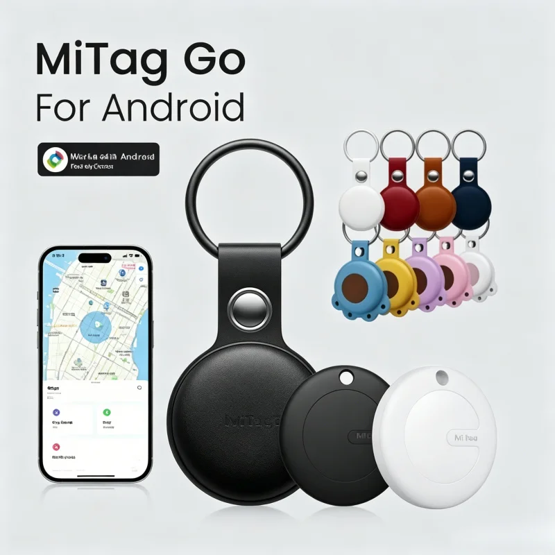 

Smart Bluetooth Tracker Anti-Lost Locator Mini iTag Positioning Device Compatible with Find My for Android Phone