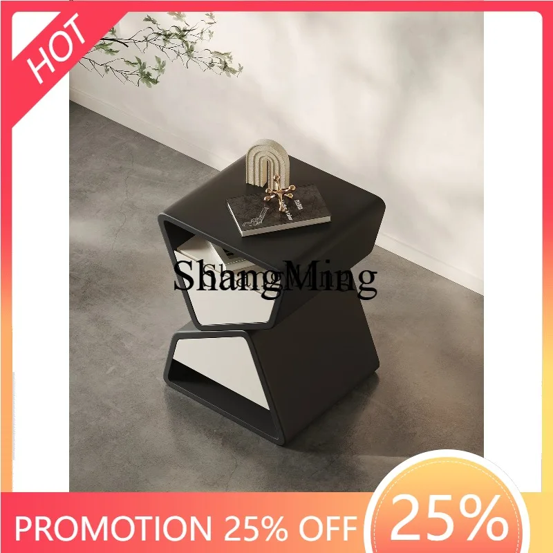 

SM New Simple Bedside Table In Stock Cream Style Minimalist Narrow Edge Storage Modern Side Table