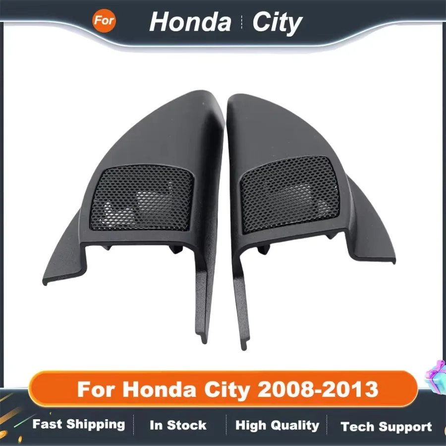Angle Gum Mounts Car Radio Frame Fitting Kit for HONDA CITY 2008-2013 2Pcs Tweeter Speaker Cover Boxes Refitting Accessories