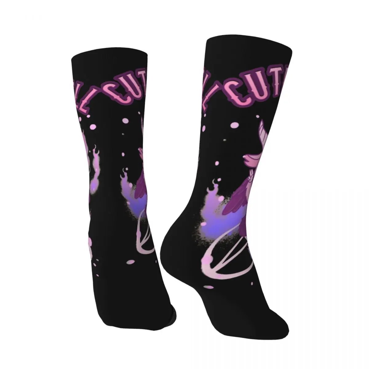 Calcetín divertido para hombre, estilo Anime, Kawaii, Pastel, gótico, Pun, clásico, Hip Hop, Harajuku, Baphomet, patrón de arte impreso