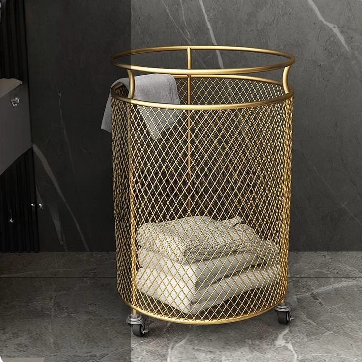 Home Laundry Basket Metal Wheel Basket Dirty Clothes Storage Laundry Organizer Organizer for Clothes Toys корзина для белья