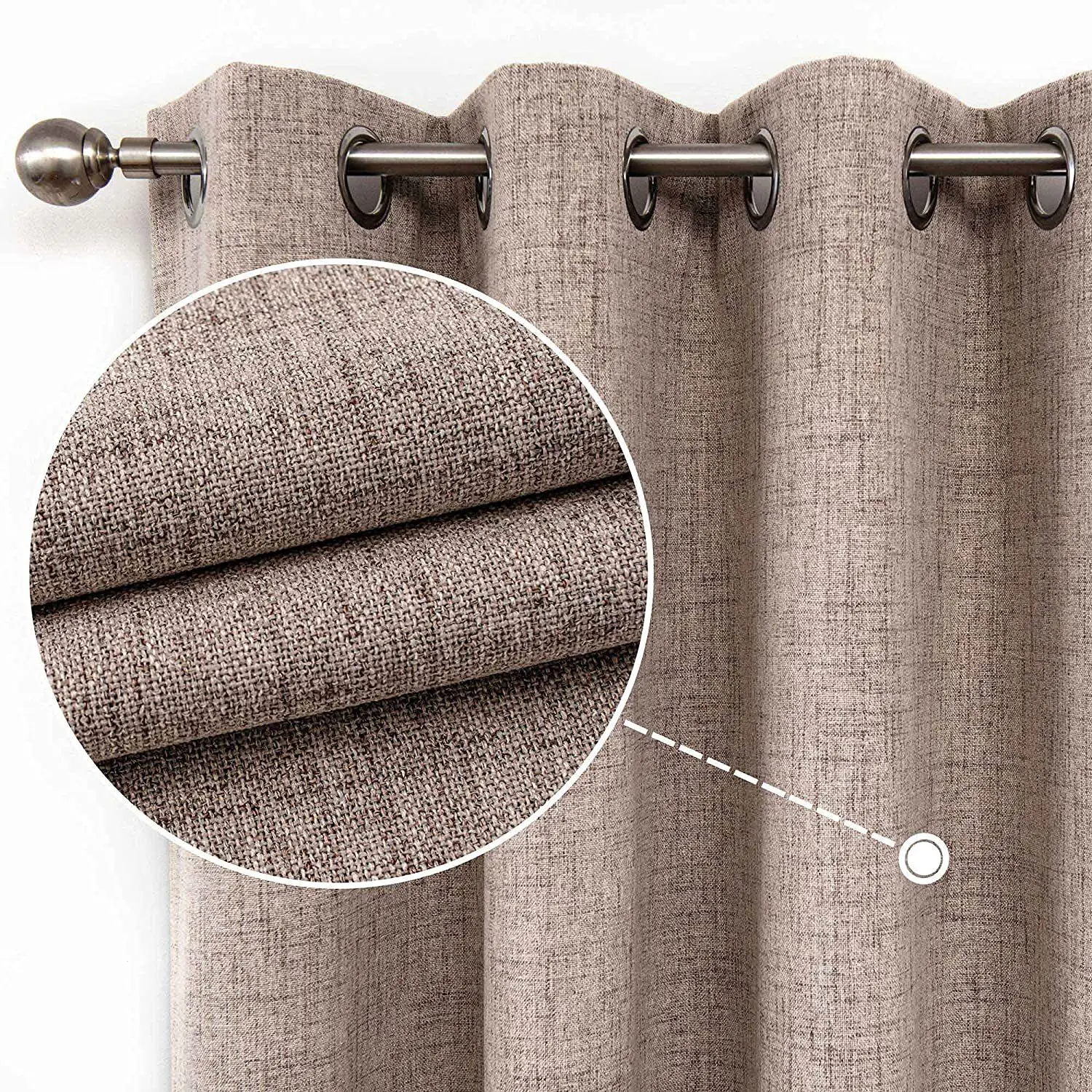 Full blackout bedroom curtain sunshade cloth high density fabric customizable style and color