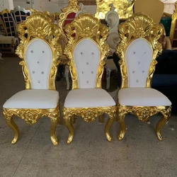 Wholesale Modern Classic Royal King Throne Wedding Chair For Bride and Groom