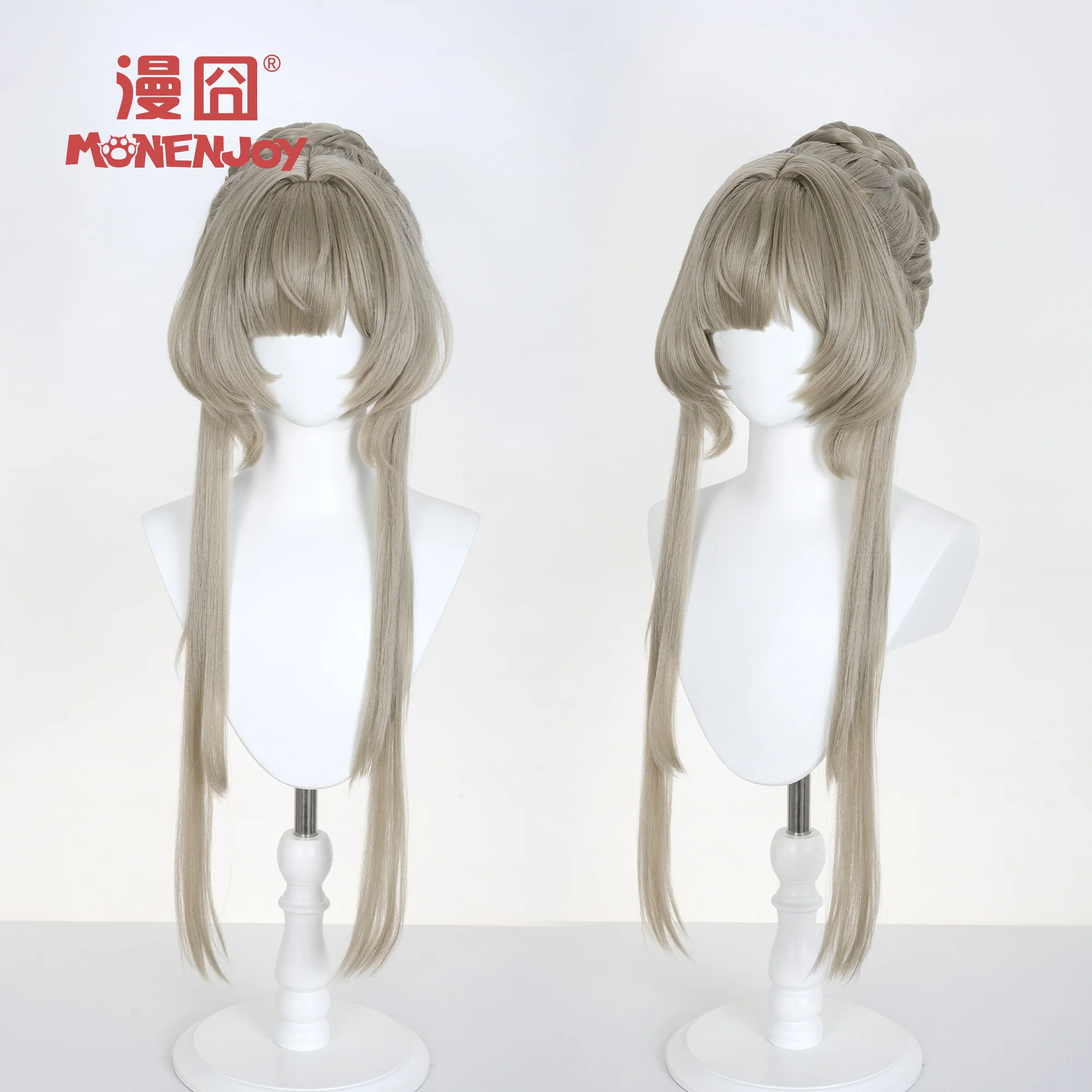 Jeu Genshin Impact Sandrone Cosplay perruque thé brun verdâtre avec chignons détachables pour Comicon fête adulte femmes hommes