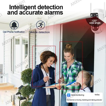 EseeCloud 8MP 4K 2.4G 5G WiFi6 Duální objektiv Duální obrazovky Mini Bezdrátová PTZ Bezpečnostní Kamera 4G Sim karta Venkovní Solární Kamera 8 nejlepší prodej odemknout zařízení Zong 4G - №8