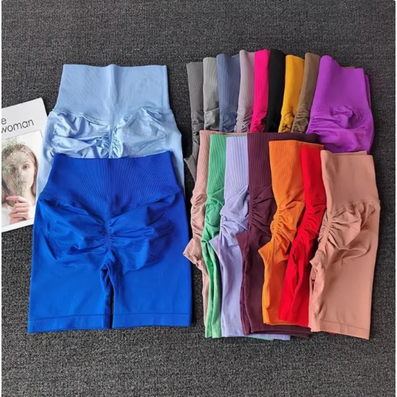 

Sexy Peach High Waisted Tummy Lifting Fitness Pants Quick Dry Yoga Pants High Stretch Leggings Cycling