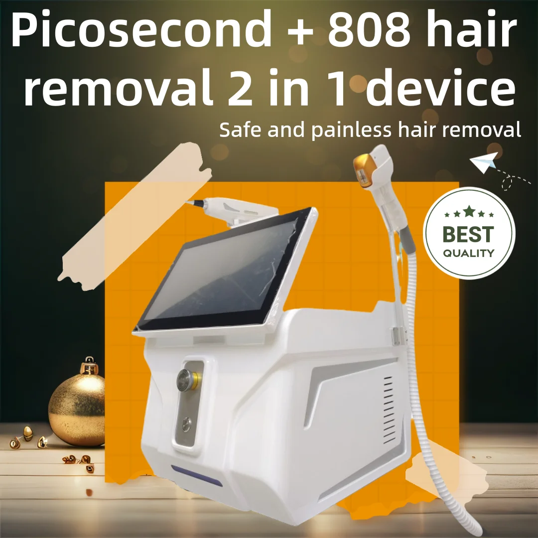 

4000w laser tattoo removal pico second 2 in 1 4 wavelengths 808nm 1064nm 755nm 940NM diode laser permanent hair removal device