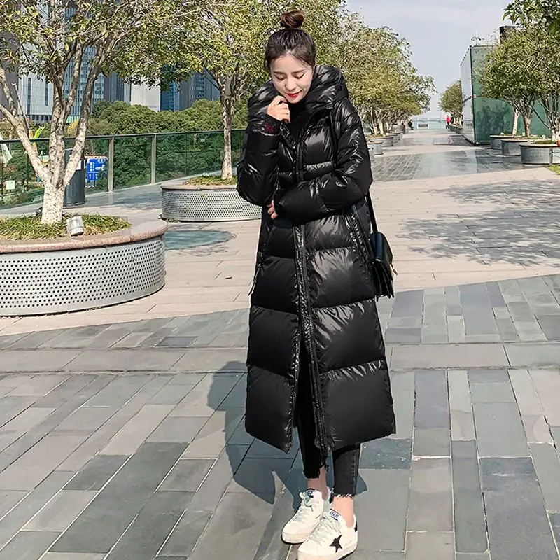 Women's Down Jacket Winter Jackets for Women 2024 Korean Warm Feather Coats Black Down Coats Leather Women's Winter Down Jacket