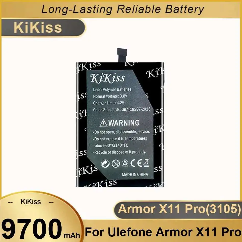 

Reliable Power For Ulefone Armor X11 Pro X11pro 3105 Mobile Phone Battery Safe 9700Mah