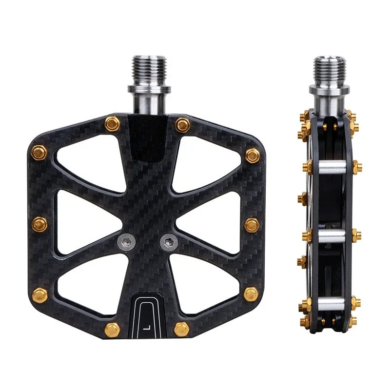 

Bicycle Carbon Fiber Pedal Road Bike Mountain Bike Titanium Axle Pedal Cycling Equipment