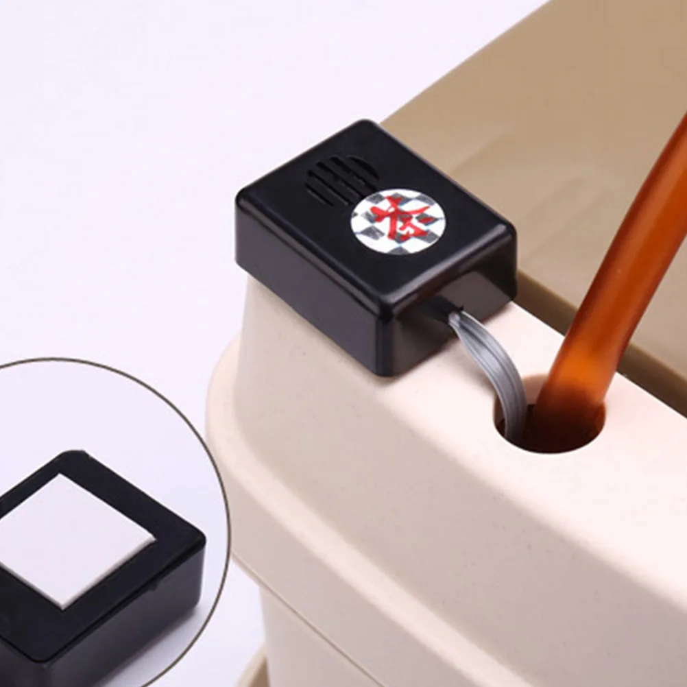 

Durable PP Plastic Tea Bucket Water Alarm No Buttons Large Alert for Small Leaks Black Water Level Alarm