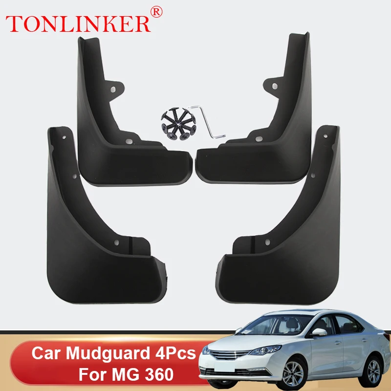 TONLINKER Car Mudguard For MG 360 MG360 2015-2017 Front Rear Mud Flaps Mudguards Splash Guards Fender Mudflaps 4Pcs Accessories