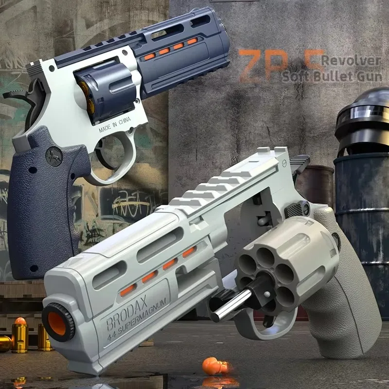 Kontinuierliches Abfeuern, taktischer Revolver, automatische Pistole 357, mechanische weiche Dart-Kugel-Spielzeugpistole, CS-Außenwaffe für Kinder und Erwachsene