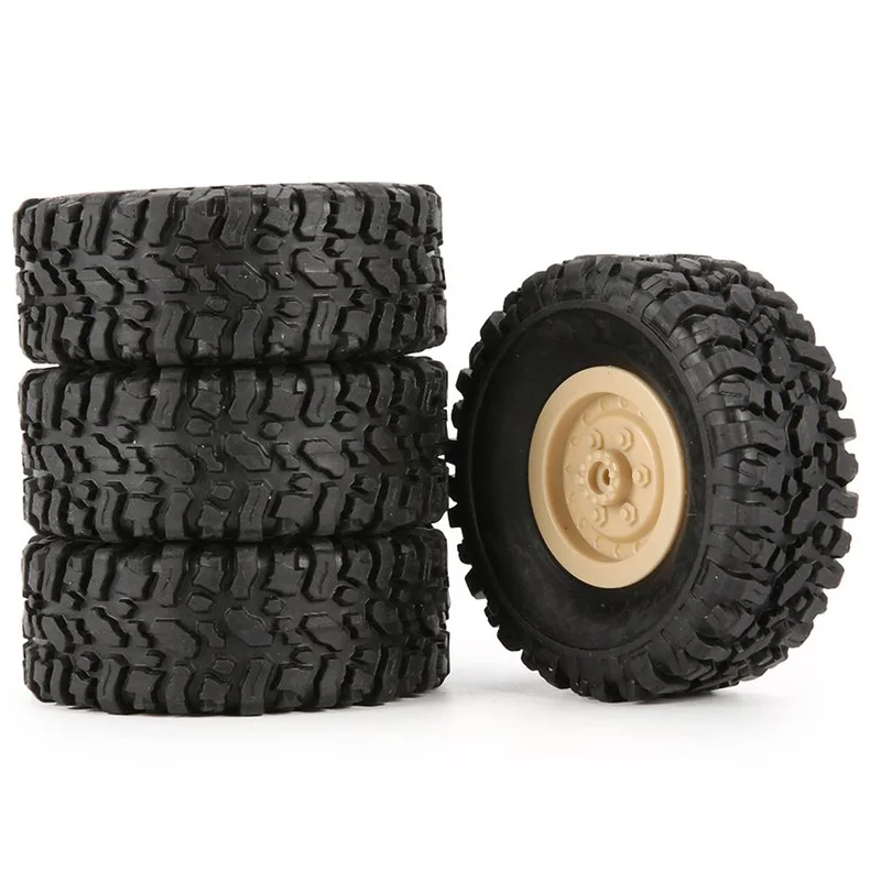 Lo-ok 4 قطع إطار حافة لسيارة RC 1/16 للتسلق الزاحف B-1/B-24/C-14/C-24/B-16 ملحقات قطع غيار نموذج الشاحنة، أصفر
