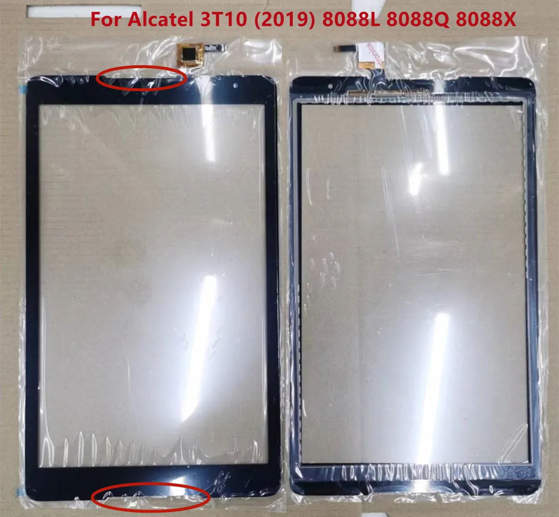 Novo original 10.1 inch inch polegadas para alcatel 3t10 3t 10 (2019) 8088l 8088q 8088x (2020) 8094 8094x 8094m sensor digitador da tela de toque