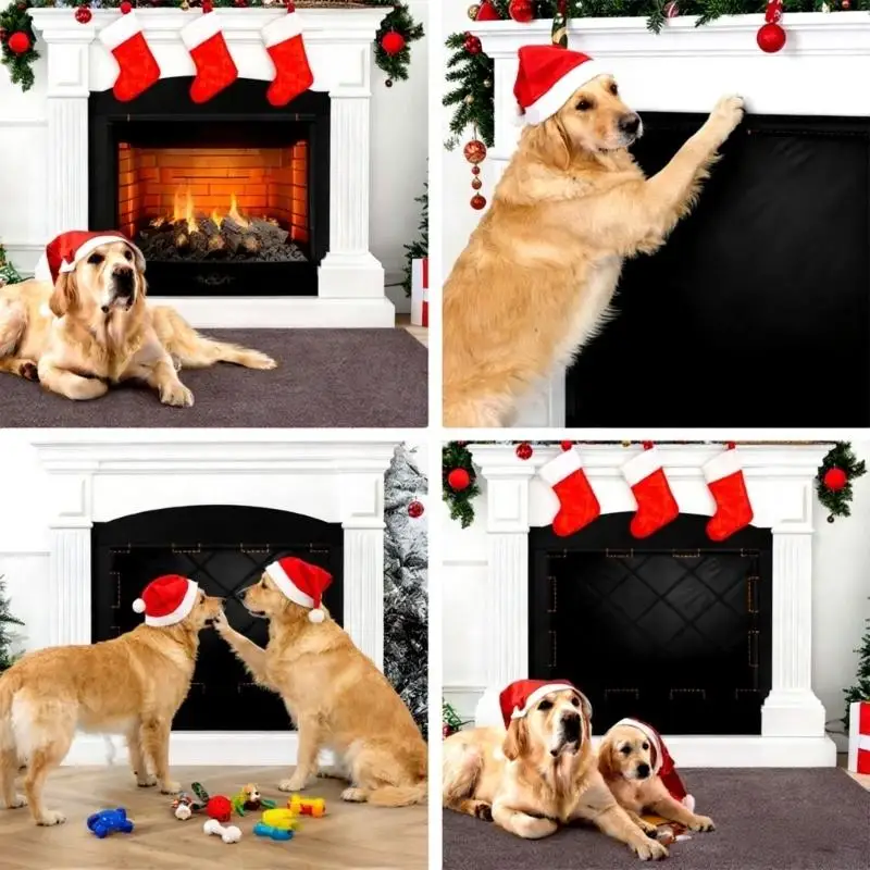 Fireplaces Blocker Blanket Place Cover Fireplaces Screen for Convenient Storage and Protections Enduring 87HA
