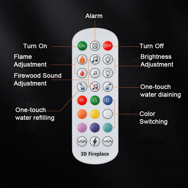 Núcleo Eletrônico Inteligente Lareira, Incorporado, Chama Umidificante, Umidificação, Decoração de Casa, Decoração Gabinete TV