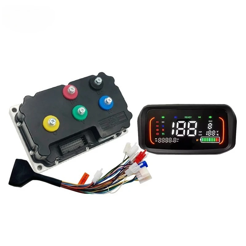 ND72530 48V-72V 350A 6KW 100KMH BLDC Sine Wave Moped Motor Controller with N7 Display Speedometer Kits