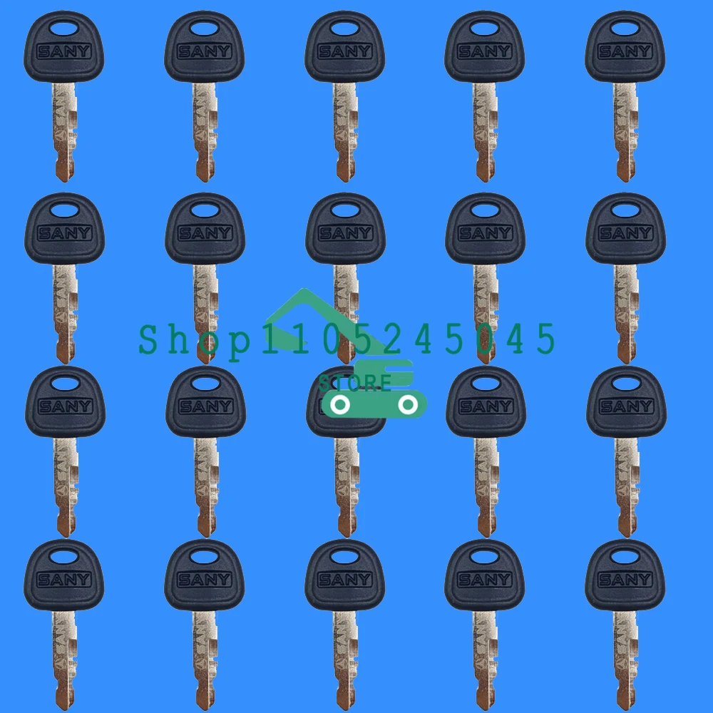 

20PCS New Sany Ignition Keys Excavator Parts Key SY 55 75-9 135-855 60 65 75 135 215C