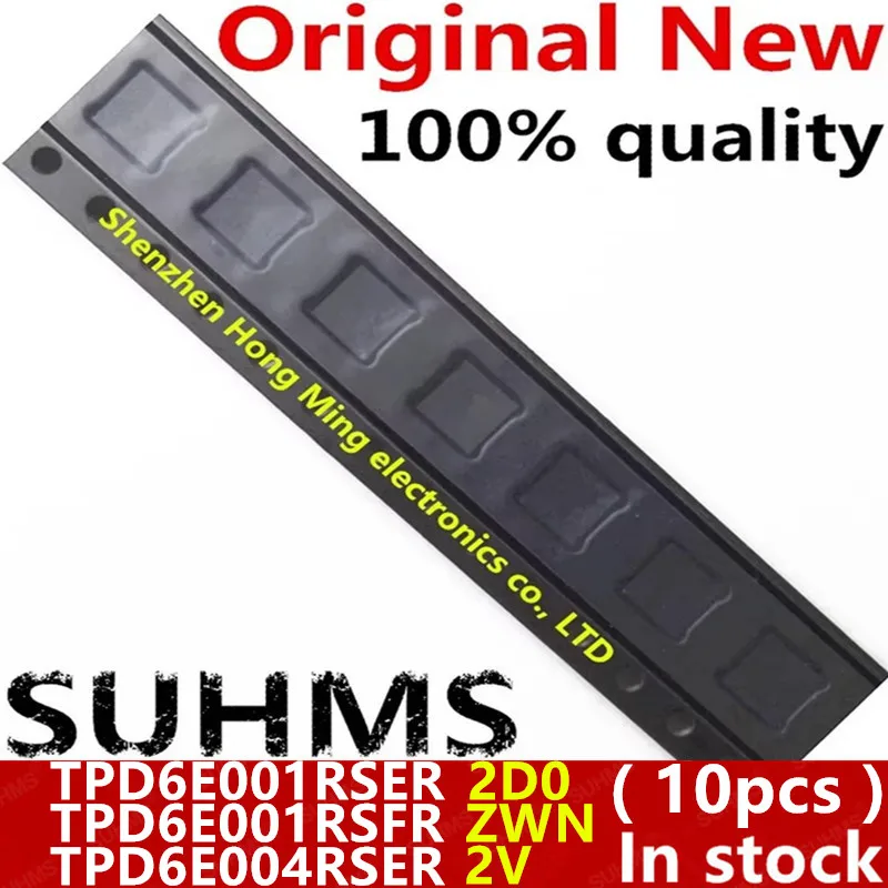 (10piece) 100% New TPD6E001 TPD6E001RSER 2D0 TPD6E001RSFR ZWN TPD6E004RSER 2V TPD6E004 QFN