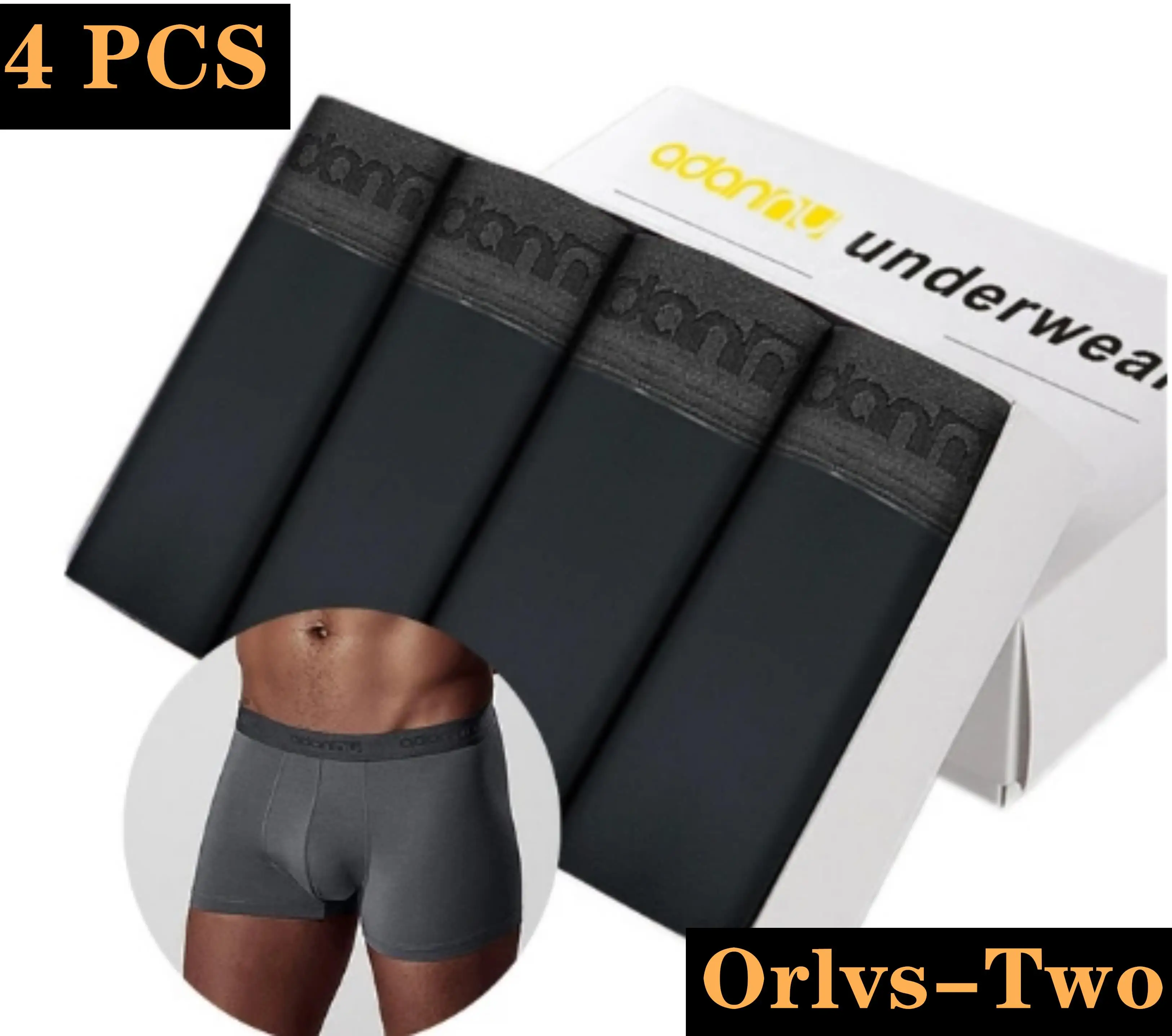 4Pcs/Lot Men Underwear Boxers Sexy Cotton Soft Boxer Shorts Cueca Male Panties Mens For Wholesale Boxershorts Mens Underpants