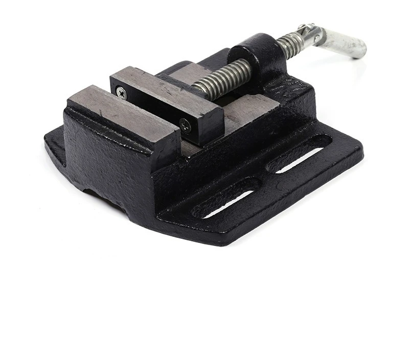 Mini Drill Stand with Vise Heavy Duty Adjustable Bench Clamp Base for Hand Drill Conversion Compact Desktop Workshop Tool