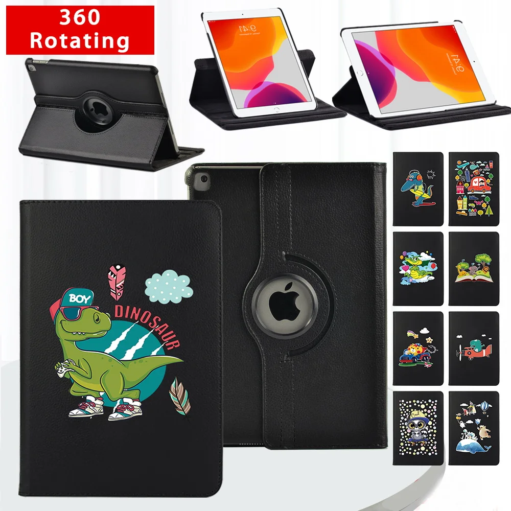 

360 Degrees Rotating Tablet Case for Apple IPad Mini 1/2/3/4/5/IPad 2/3/4/IPad 5th/6th/7th/8th/9th PU Leather Stand Smart Cover