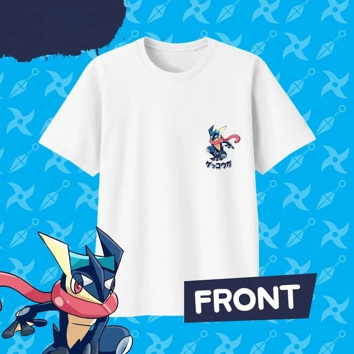 2026 Summer Pokémon Anime GRENINJA  Printed T-shirt Men Y2K Harajuku Loose Casual Versatile Short-sleeved Top