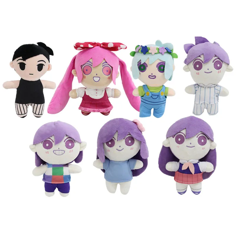 

Omori Plush Toys Cartoon Stuffed Dolls OMORI Cosplay Plushies Sunny Aubrey Kel Mari Merch Peluche Figure Kids Christmas Gifts