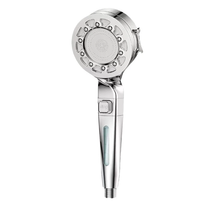 High Pressure Shower Head Water Saving 4 Modes Shower Heads Adjustable One-Key Stop Water Massage Sprayer Bathroom Accessories view 4