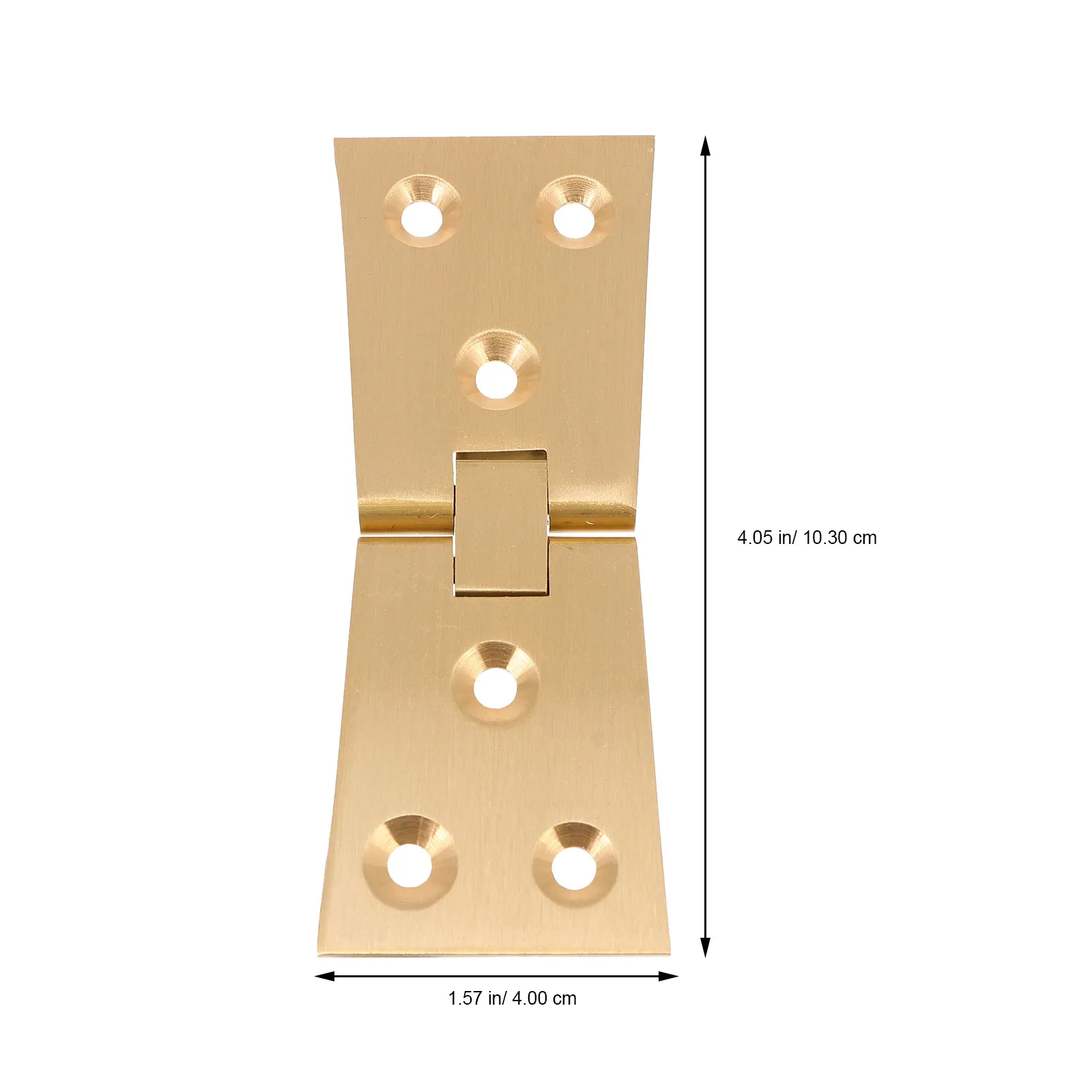 2Pcs Round Table Hinges Copper Finished Heavy Duty Self-Supporting Folding Hinges for Kitchen Cabinet Wardrobe Desktop 180