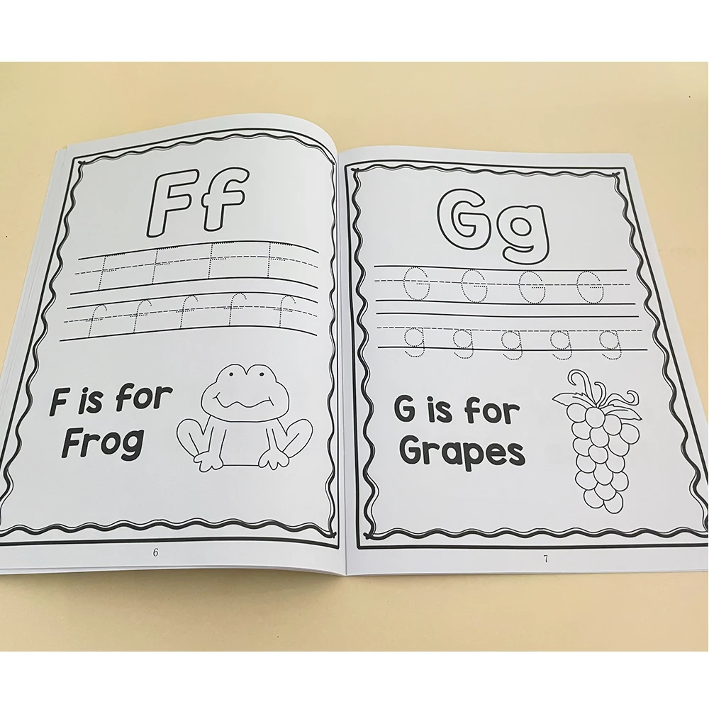 文字 A-Z アルファベット トレース練習ワークブック 幼稚園 幼稚園 手紙の書き方 塗り絵 モンテッソーリ