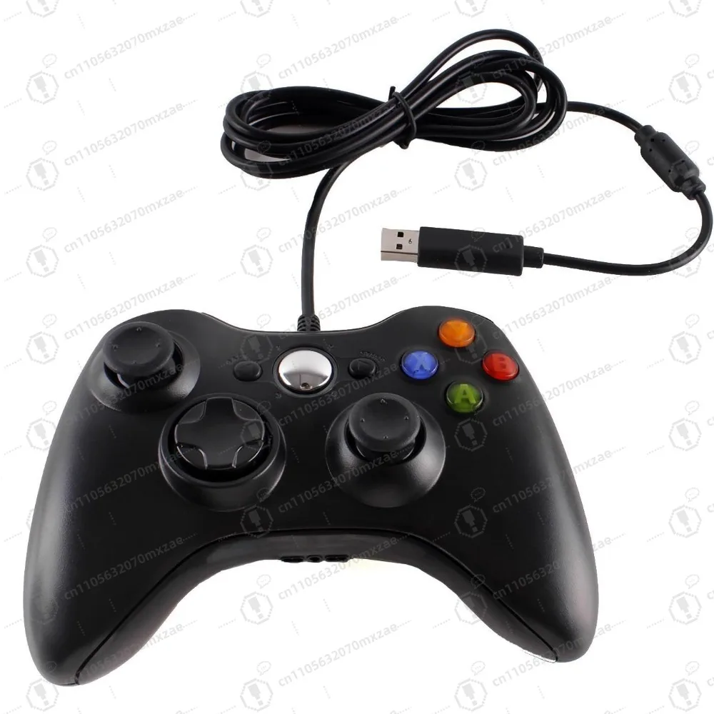 

Wired USB Game Controller Gamepad Game Joystick Joypad for Microsoft Xbox 360/Slim & Windows PC (Black)