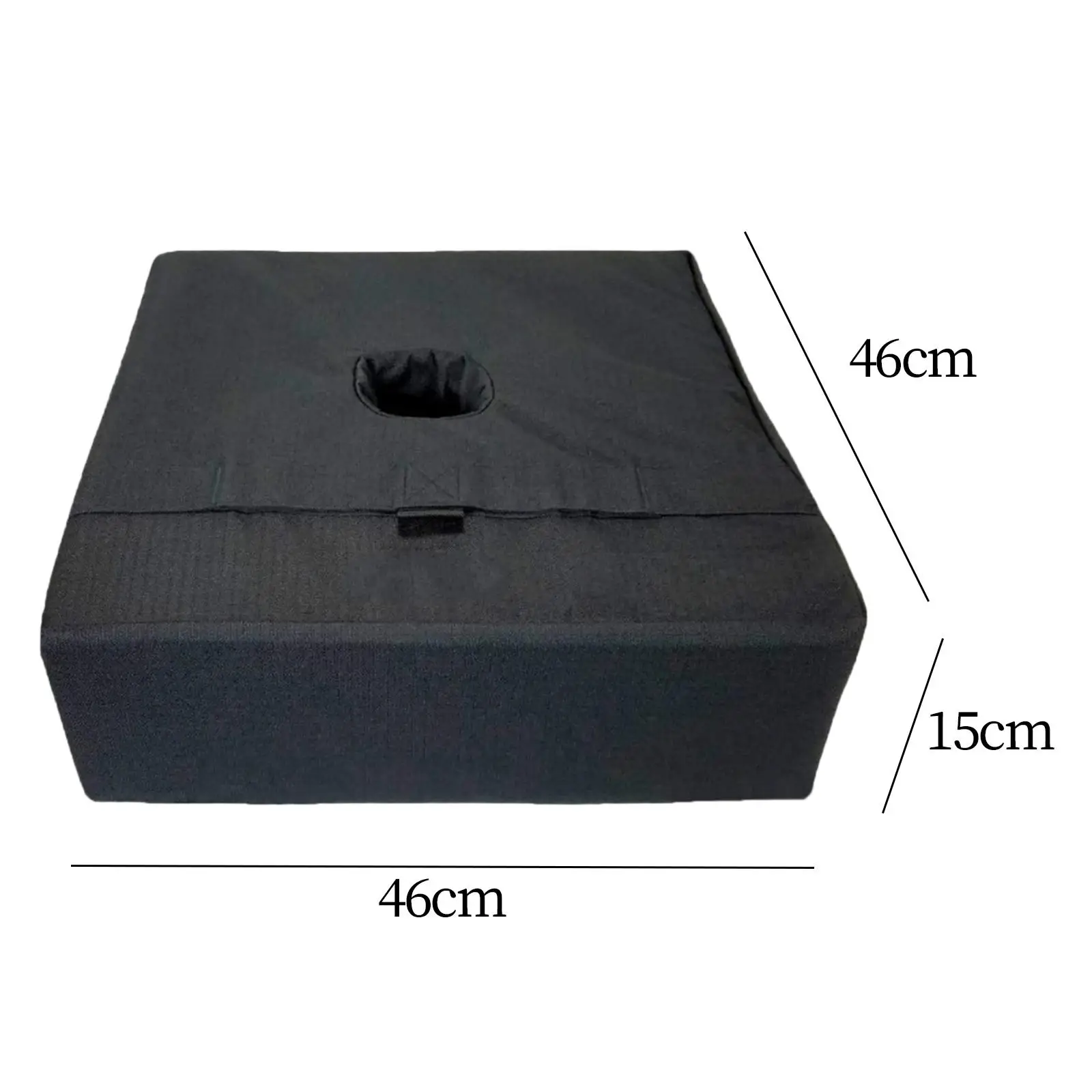 Umbrella Base Weight 18\'\' Square Weight Sand Bag Umbrella Weights for Backyard Outdoor Furniture Beach Umbrella Parasol (Black)