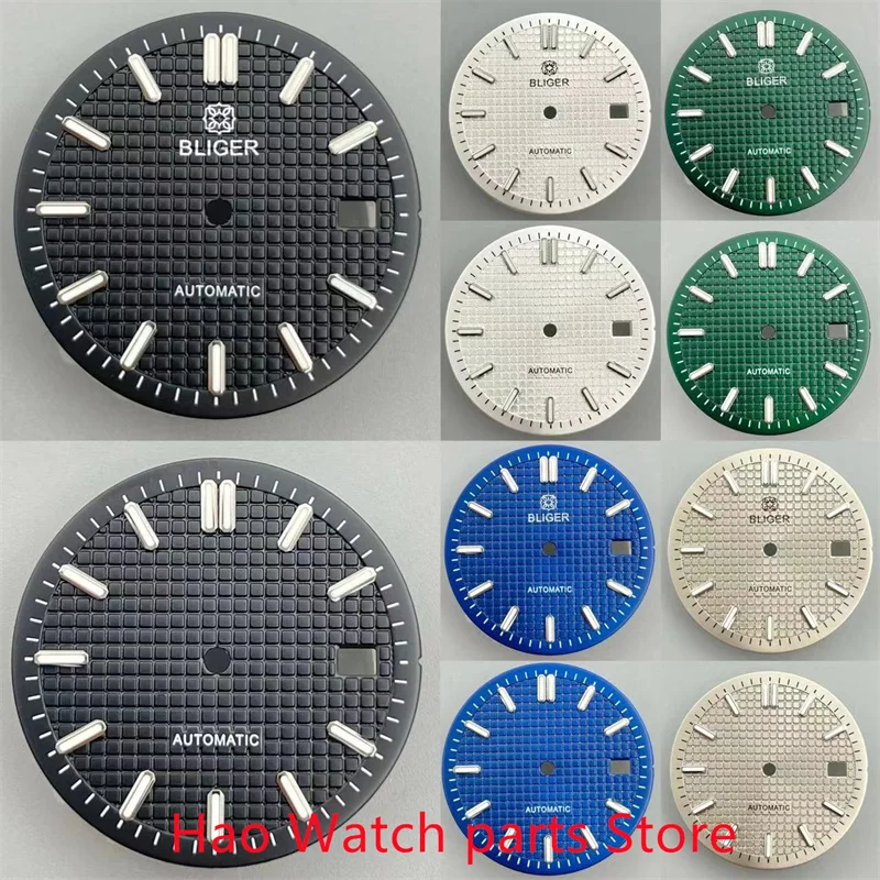 

BLIGER 31mm watch dial luminous fit NH35 ETA 2836 2824 Mingzhu DG2813 3804 Miyota 8205 8215 821A movement