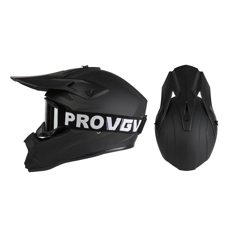 Kask motocyklowy terenowy dla mężczyzn, kobiet i dzieci, uniwersalny, całoroczny, personalizowany kask pełnotwarzowy do rajdów.