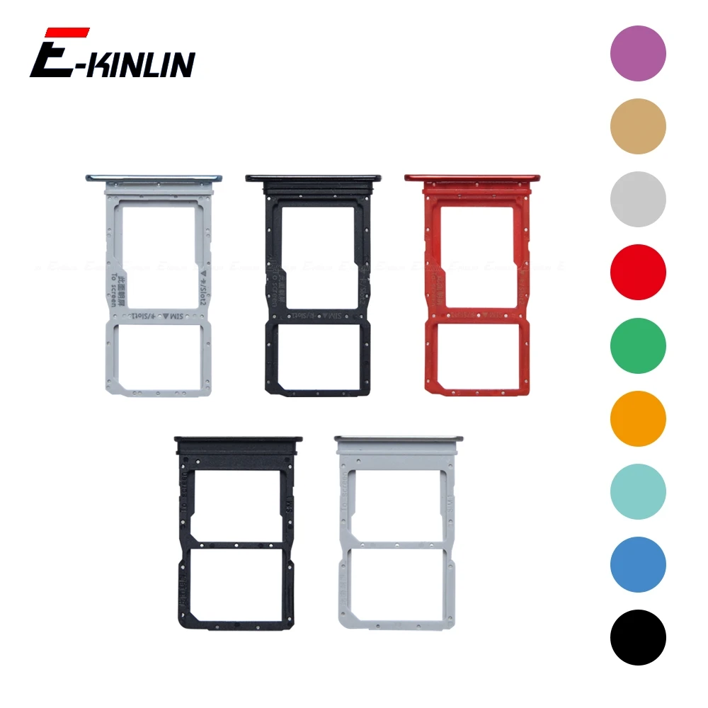 

Разъем для SIM-карты Micro SD, адаптер, контейнер, держатель разъема, слот для чтения лотка для HuaWei Honor Play6T Play7T Pro