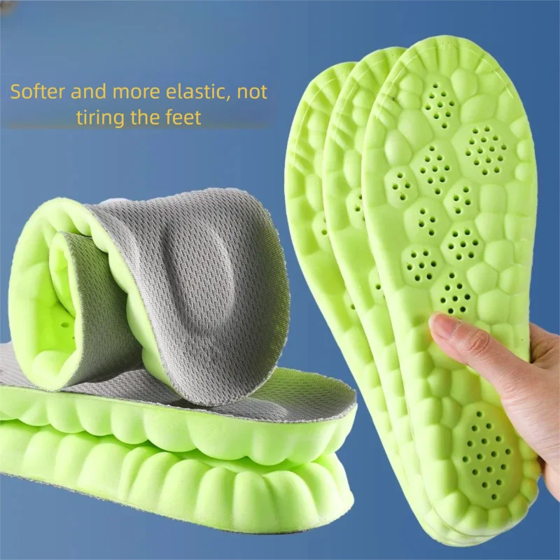 IFITNA 2 Paar 4D Cloud Super Soft Sport-Einlegesohlen aus Memory-Schaum, orthopädisch, atmungsaktiv, Stoßdämpfung, Kisseneinlage, Anti-Ermüdung – Detail 2
