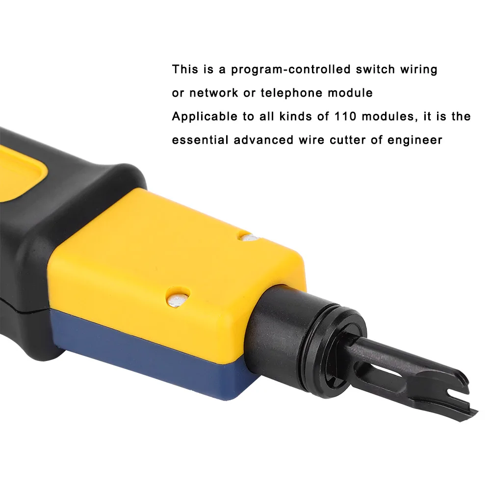 أداة لكمة أسفل 110 سلك القاطع سكين كماشة الاتصالات ل Rj45 كيستون جاك شبكة كابل وحدة الهاتف لوحة التوصيلات #6