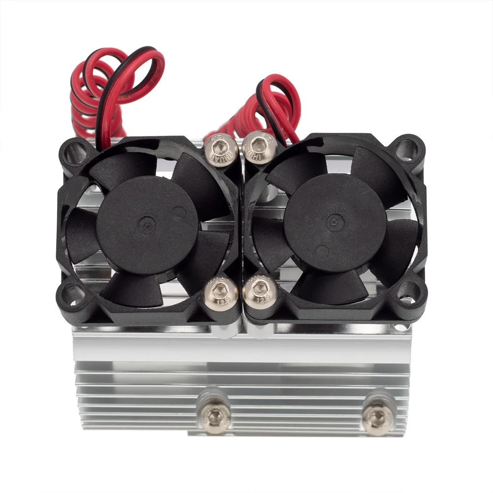 Image of RC Auto 41-43 Mm Dual Fan Motor Kühler Kühlkörper Für High Speed 1:8 Motor Traxxas SUMMIT Big S E-REVO Big E-A32R