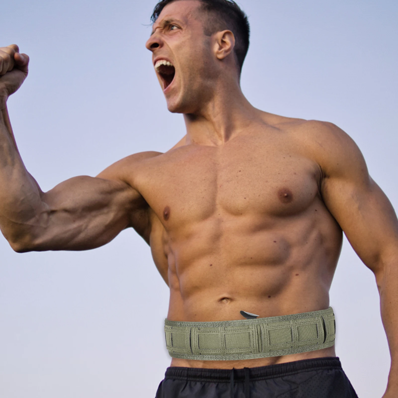 

Nylon Outdoor Training Belt Army Green Military Waist Accessory for Men Women Camping Strong Durable Hunting Hiking Gear