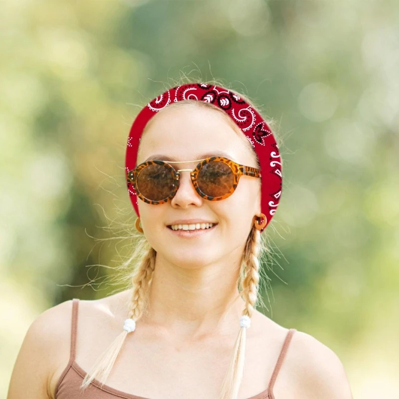 27'' Head Wrap Rapper Head Bufanda Bandana para cabello Turbantes lisos Patrón floral