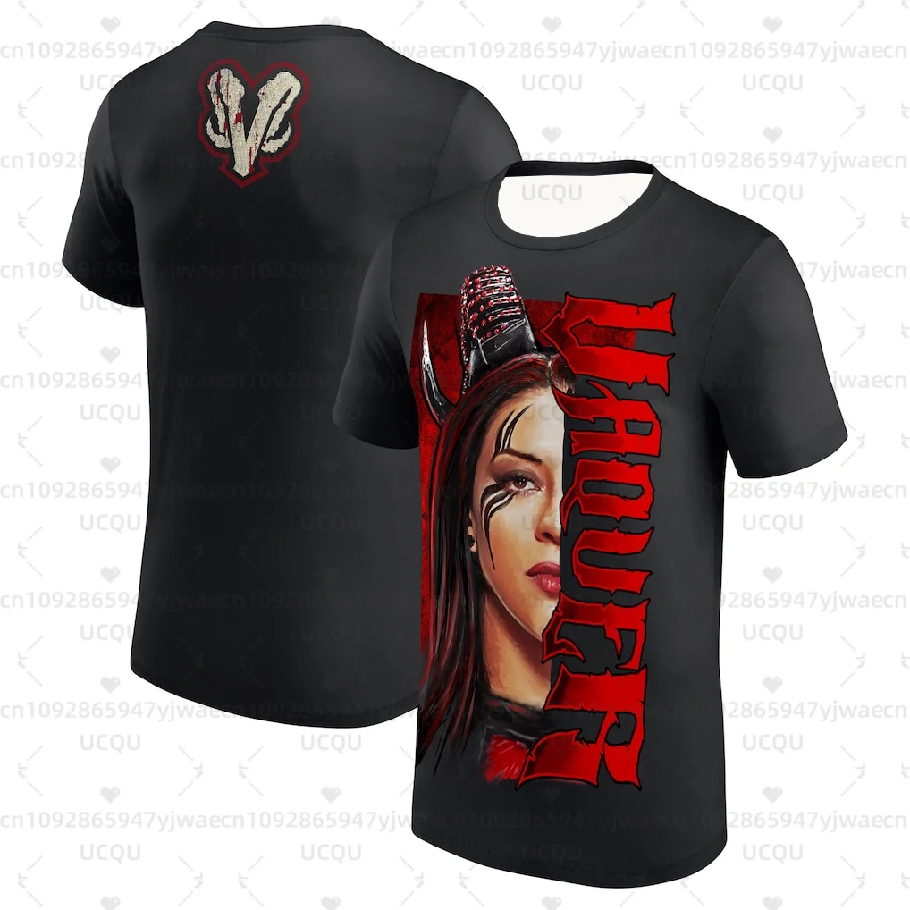 ستيفاني فاكر مطبوعة المصارع تي شيرت علوي للرجال والنساء قصيرة الأكمام للجنسين قميص جرافيك تي شيرت جيرسي القمم #4